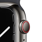Refurbished Apple Watch Series 7 - 41mm Graphite Stainless Steel Case with Black Sport Band