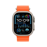 Refurbished Apple Watch Ultra 2 - 49mm Natural Titanium Case with Orange Ocean Band