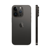 Refurbished iPhone 14 Pro Max Space Black with advanced camera and Super Retina XDR display.
