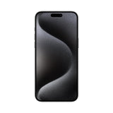 Refurbished iPhone 15 Pro Max Black Titanium with advanced 48MP camera in durable design.