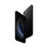 Refurbished iPhone SE 2020 - Black, compact design, Loop's 75-point quality check assurance.