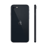 Refurbished iPhone SE 2022 Midnight with A15 Bionic chip.