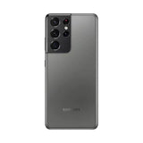 Refurbished Samsung Galaxy S21 Ultra in Phantom Gray with advanced camera system.