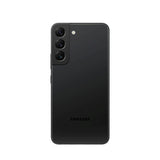 Refurbished Samsung Galaxy S22 in Phantom Black with quality assurance.