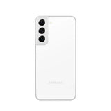 Refurbished Samsung Galaxy S22 Phantom White with vibrant display and Loop's quality check assurance.
