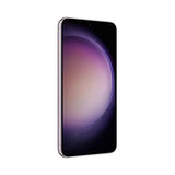 Refurbished Samsung Galaxy S23+ in lavender with large vibrant display.