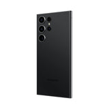 Refurbished Samsung Galaxy S23 Ultra in Phantom Black with sleek design.