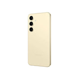 Refurbished Samsung Galaxy S24 in Amber Yellow, professionally checked with 75-point assurance.