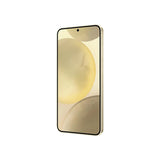Refurbished Samsung Galaxy S24 in Amber Yellow, featuring a sleek design and quality assurance.