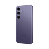 Refurbished Samsung Galaxy S24+ in Cobalt Violet showcasing rear design.