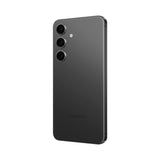 Refurbished Samsung Galaxy S24+ in Onyx Black with sleek design and triple-camera setup.