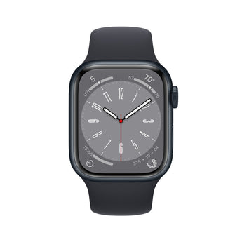 Refurbished Apple Watch Series 8 - 45mm Midnight Aluminium Case with Black Sport Band