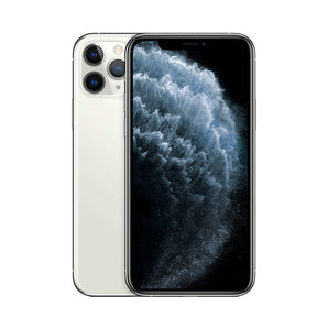 Refurbished iPhone 11 Pro Silver with advanced camera and Super Retina XDR display.