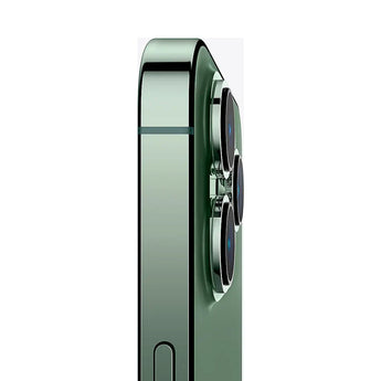 Refurbished iPhone 13 Pro Max in Alpine Green with powerful A15 chip.
