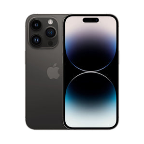 Refurbished iPhone 14 Pro Max Space Black with Super Retina XDR display and A16 Bionic chip.