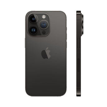 Refurbished iPhone 14 Pro Max Space Black with advanced camera and Super Retina XDR display.