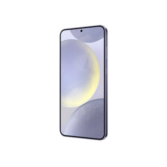 Refurbished Samsung Galaxy S24 in Cobalt Violet with sleek design and versatile camera system.