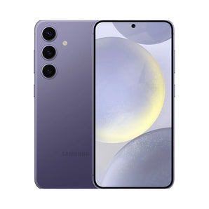 Refurbished Samsung Galaxy S24+ in Cobalt Violet, featuring expansive display and advanced functionalities.
